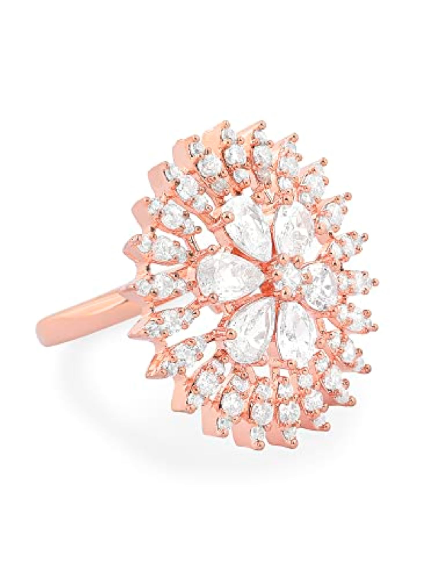 Cubic Zirconia Statement Ring for Women